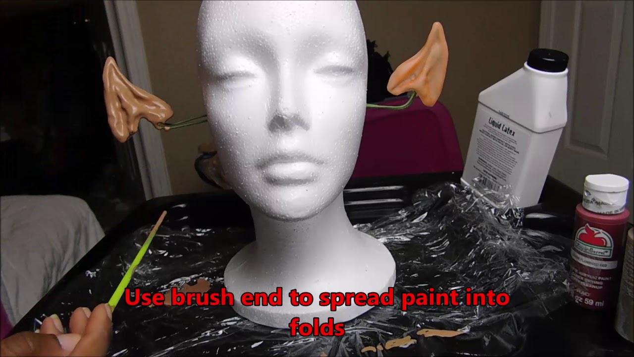 How To Paint Latex Elf Ears