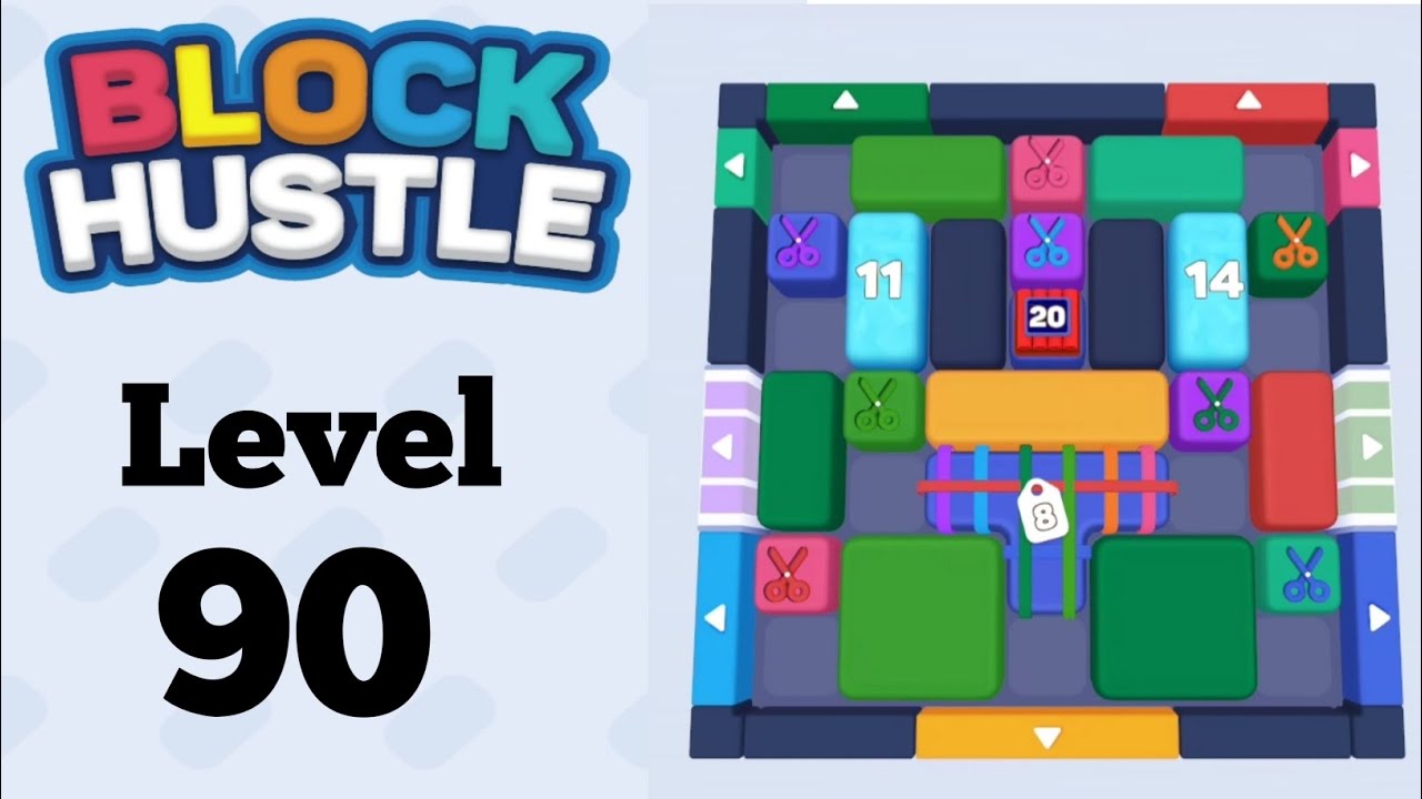 Block hustle level 90 Gameplay Walkthrough Solution - YouTube