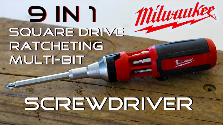 Milwaukee 9-in-1 Square Drive Ratcheting Multi-Bit Screwdriver