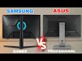 Monitor Gamer vs Profesional de Trabajo 🔥🥵 Asus Pro Art vs Samsung Odyssey G6