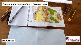 Drawing a cross-section - Royans map