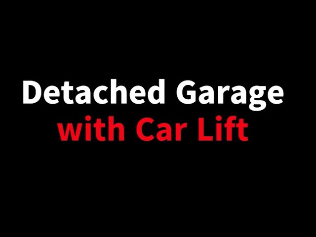 Detached Garage with Car Lift by Premier Contracting of Highland Village