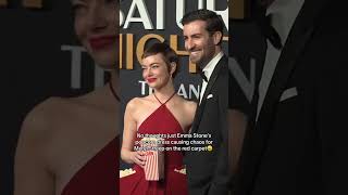 Emma Stones Outfit Causes Red Carpet Chaos