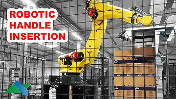 ROBOTIC SOLUTION for plastic handle insertion - Edible oil industry I ALBERTINA Machinery