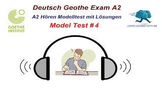 Deutsch A2 Hören mit Lösungen Goethe || 4