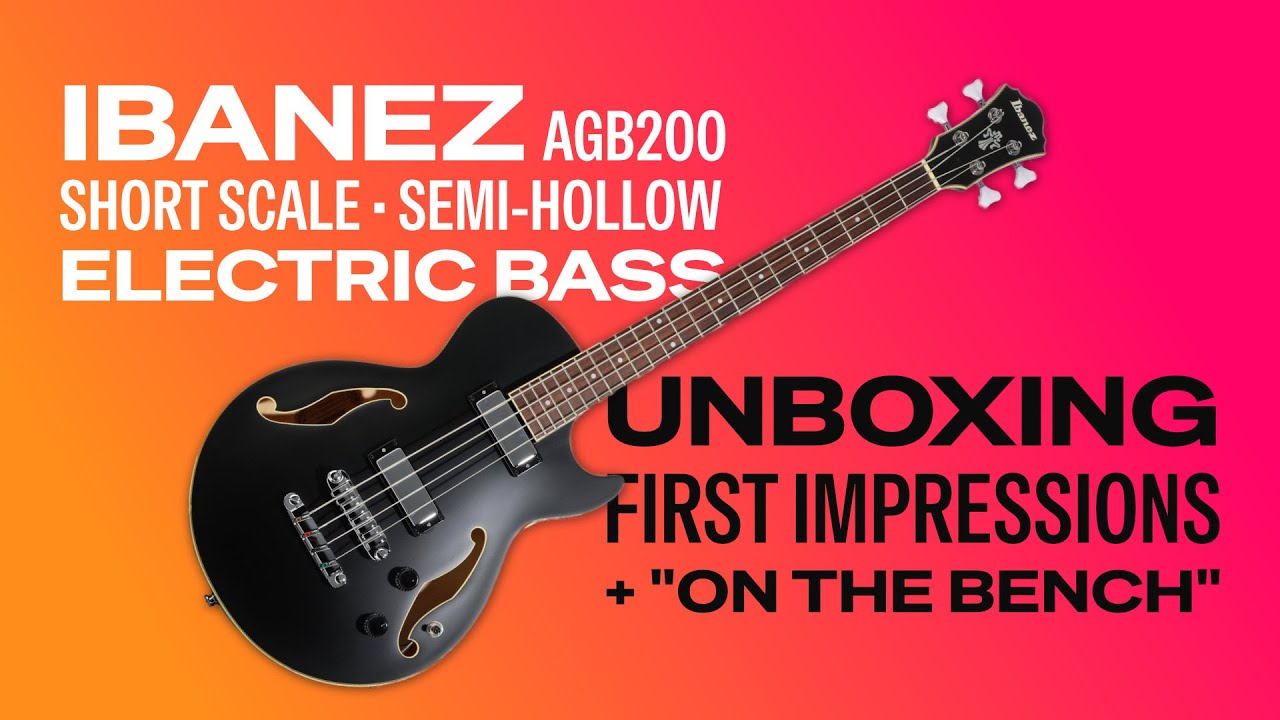 Ibanez AGB200 Electric Bass — Unboxing + First Impressions - YouTube
