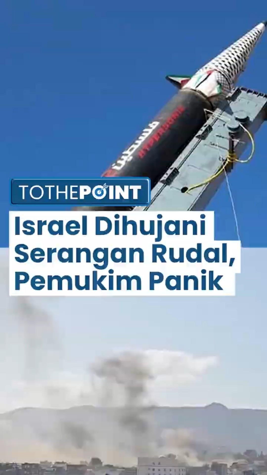 Wilayah Israel Dihujani Serangan Rudal! Sirene Meraung raung, 2 Pemukim Tertabrak Mobil akibat Panik