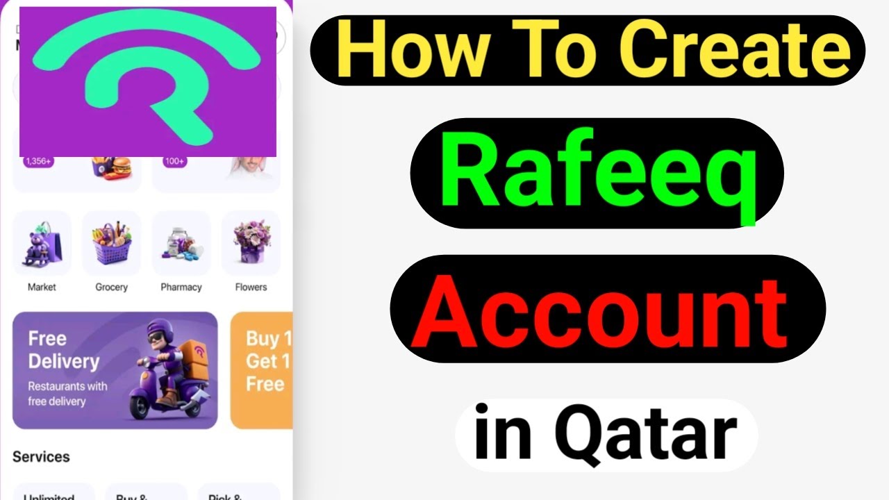 Rafeeq Rider How to create rafeeq account in qatar online | Rafeeq App me account ...