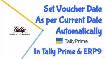 Free TDL for Set System Date As Voucher Date | New Tally Prime