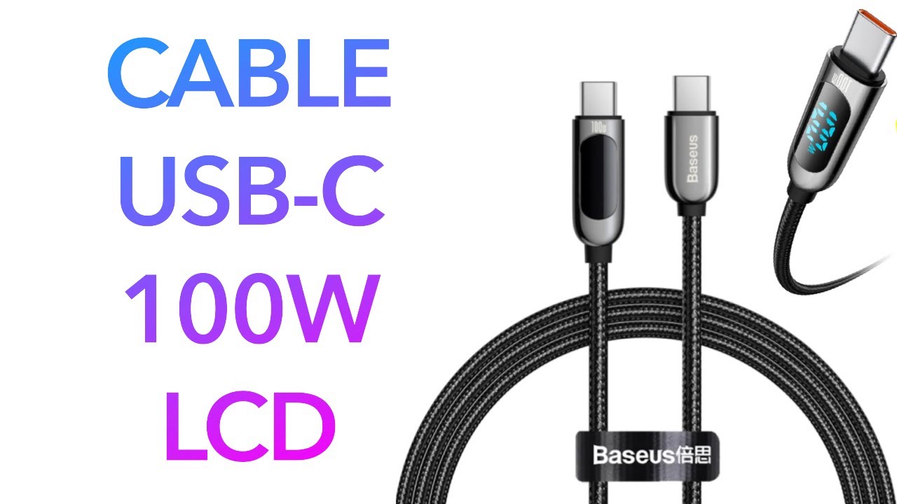 Unboxing - Cable USB C 100w Aliexpress 