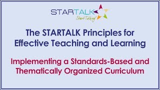 Implementing a Standards-Based and Thematically Organized Curriculum