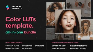 Spark AR Template: LUTs + Retouching + Native UI  (All-in-one for Instagram filter) screenshot 5