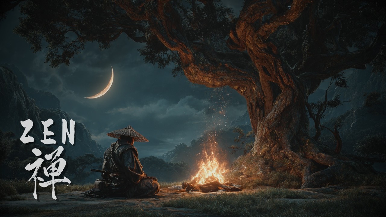 Japanese Zen Music - Nightly Recovery | Bonfire Warmth & Gentle Reflection | Shakuhachi & Koto