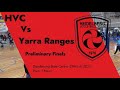 Mens div 1 hvc vs yarra rangers preliminary finals