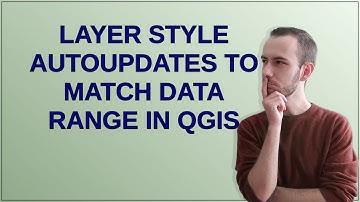Gis: Layer style autoupdates to match data range in QGIS