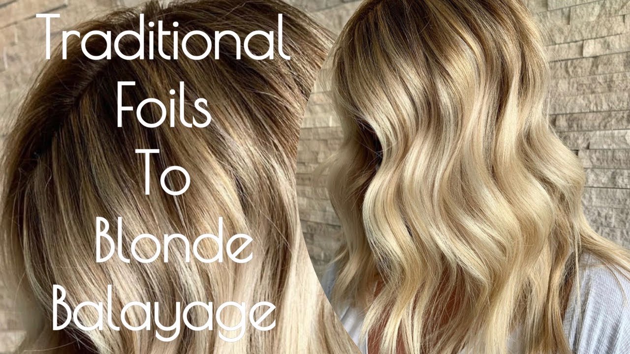 Traditional Foils to BLONDE BALAYAGE  Transitioning To A Softer Blonde 