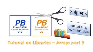 PowerBasic Snippets - Tutorial on a Indexed Array Comparisons (Array handling - part 3)
