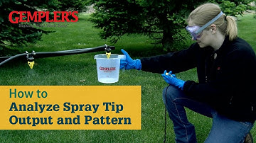 How to Test Boom Sprayer Tip Output and Pattern | Sprayer Tips from GEMPLER