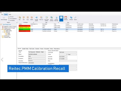 ️ Reitec.PMM – Introduction Calibration Recall (en) - YouTube
