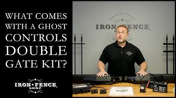 What Comes with a Ghost Controls Double Gate Automation Kit for Aluminum and Iron Driveway Gates?