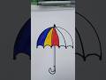 How to Draw an Umbrella|Easy Drawing|how to draw an Umbrella drawing||#shortvideo #shorts#trending