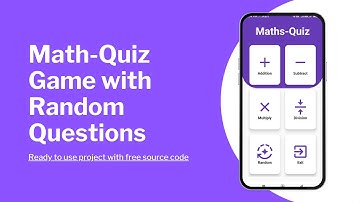 Math Quiz Game in Android Studio Kotlin || Ready to Use Project with Free Source Code @AppMelodies