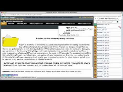 College application report writing portfolio