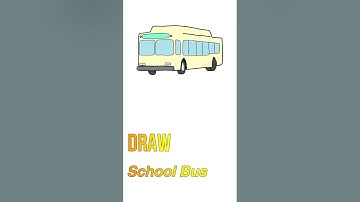 how to draw school bus #busdrawing #drawing #howtodraw #learndrawing