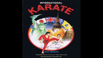INTERNATIONAL KARATE a.k.a. WORLD KARATE CHAMPIONSHIP (Atari 8bit Gameplay Sample)