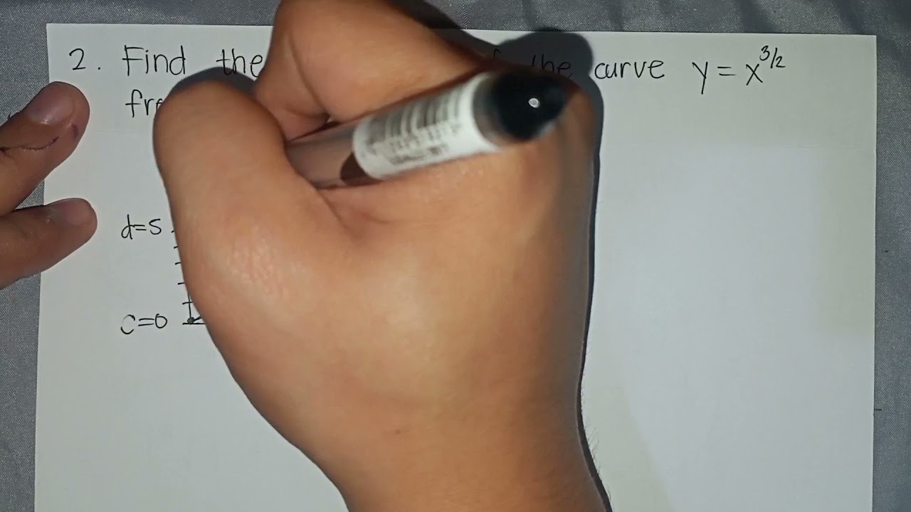 Finding Arc Length of a Curve Tagalog (Integration Application)