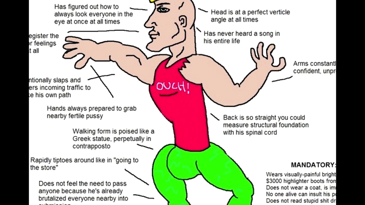 The Virgin Walk and THE CHAD STRIDE YouTube