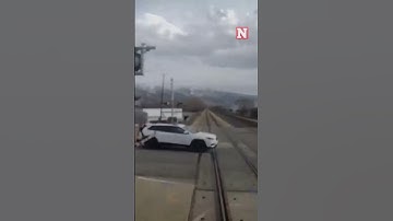 Train In Utah Has Head On Collision With Car On Tracks