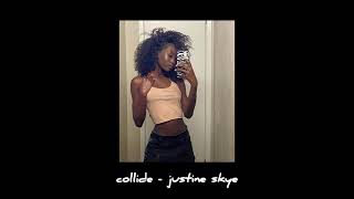 collide (slowed) justine skye tiktok audio