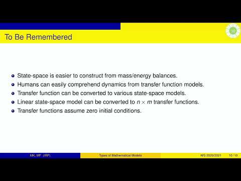 Náhľad videa: TAR1 20230926 Introduction to the course, motivation for automatic control, process modelling