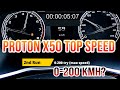 TOP SPEED PROTON X50 : 0-200 kmh possible? kelajuan maximum 1.5 Turbo mpi acceleration test timing