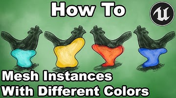 UE4 BP 1 - How To Set Material Parameters On Instanced Mesh Components - Unreal Engine Tutorial