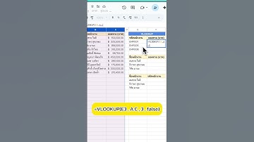 ทบทวนเบสิค VLOOKUP กับ XLOOKUP ใช้ต่างกันยังไง? (EP.1/2)#googlesheets #vlookup