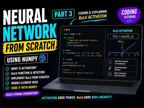 3. ReLU Activation Layer | Build Neural Network from Scratch
