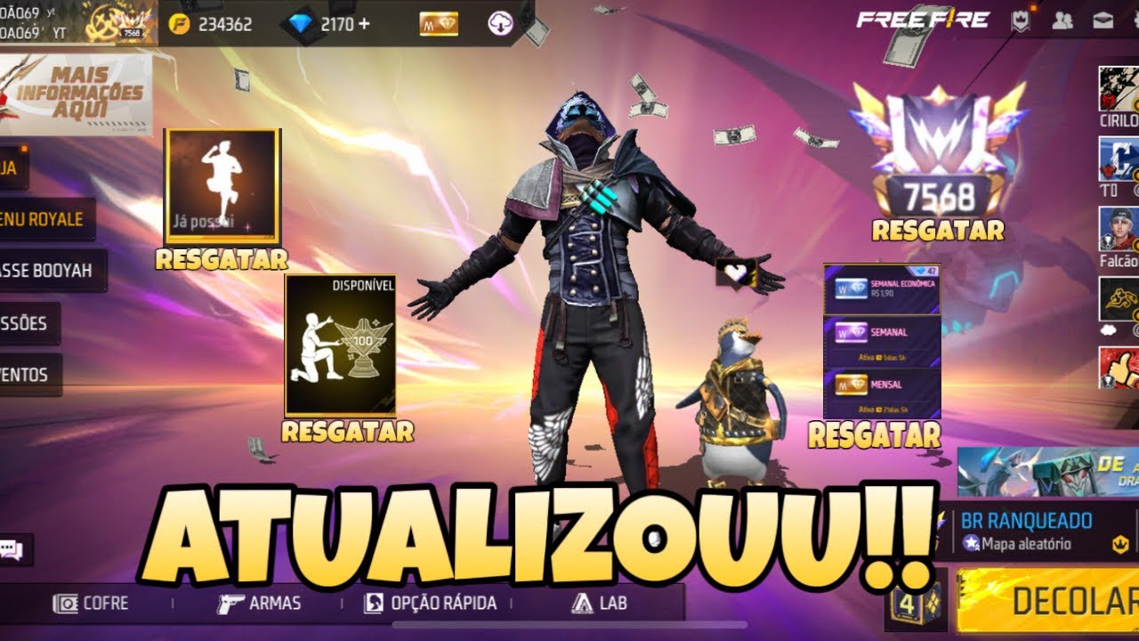 atualização do free fire janeiro 2024: veja o que... A NOVA ATUALIZAÇÃO CHEGOU! VEJA TUDO SOBRE A NOVA ATUALIZAÇÃO DO FREE ...