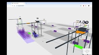 Container terminal simulator on browser with job dependencies