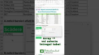 🔥 Creezi instant un tabel filtrat | Funcția FILTER în Excel