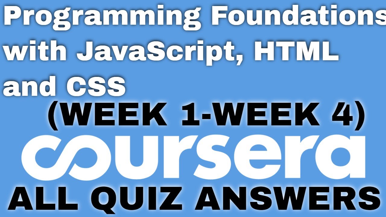 coursera assignment answers for html css and javascript