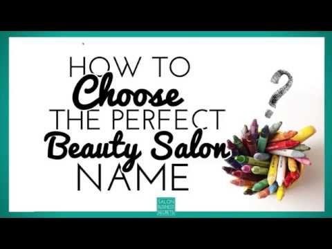 Ongebruikt How to Choose the Perfect Beauty Salon Name - YouTube HQ-77