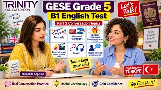 B1 English Test (GESE Grade 5) | SELT British Citizenship| Trinity College London ILR UK