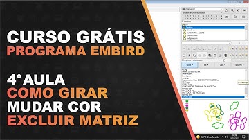 CURSO GRÁTIS EMBIRD | AULA 04 GIRAR, MUDAR COR E DELETAR PARTES DA MATRIZ
