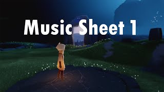 Music Sheet 1 - Sky: Children of the Light MV