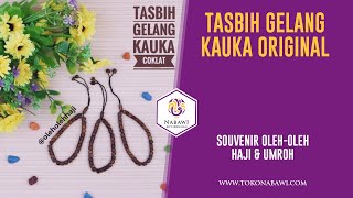Tasbih Gelang Original Natural Koka Kokka Kaukah Asli 33 Butir / Gelang Kesehatan Kaukah Kotak Hitam Coklat