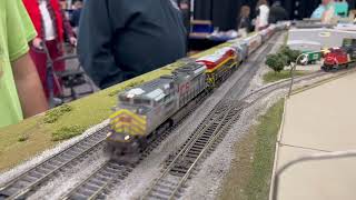 Houston Train Show: Model HO Scale KCS Grain Trains and MEWLF