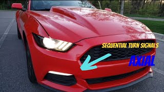 Axial LED Smoked Sequential Turn Signal ( 15-17 Mustang )