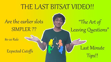 Clearing Misconceptions about BITSAT | Art of solving | Last minute mistakes to avoid